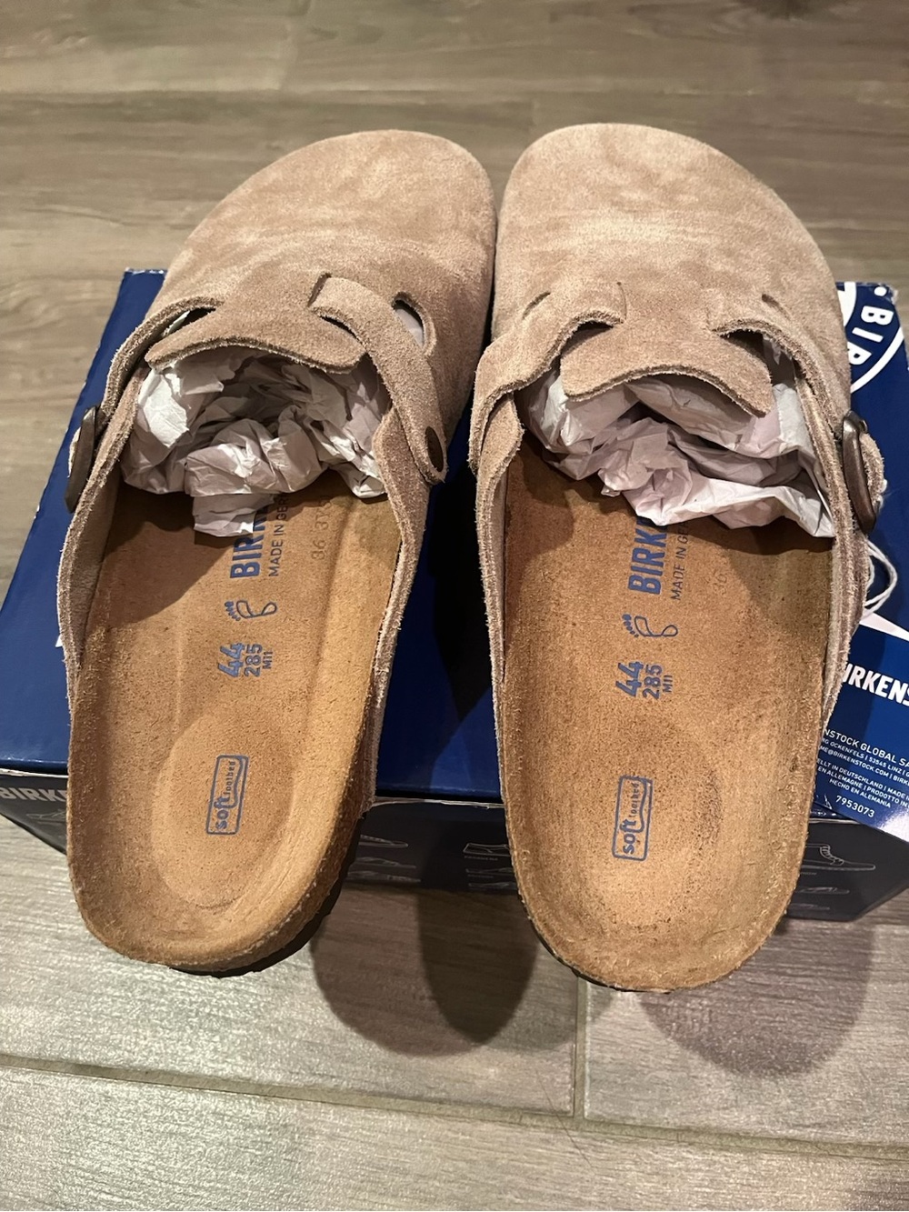 New Size 44 Birkenstock BS Taupe clogs